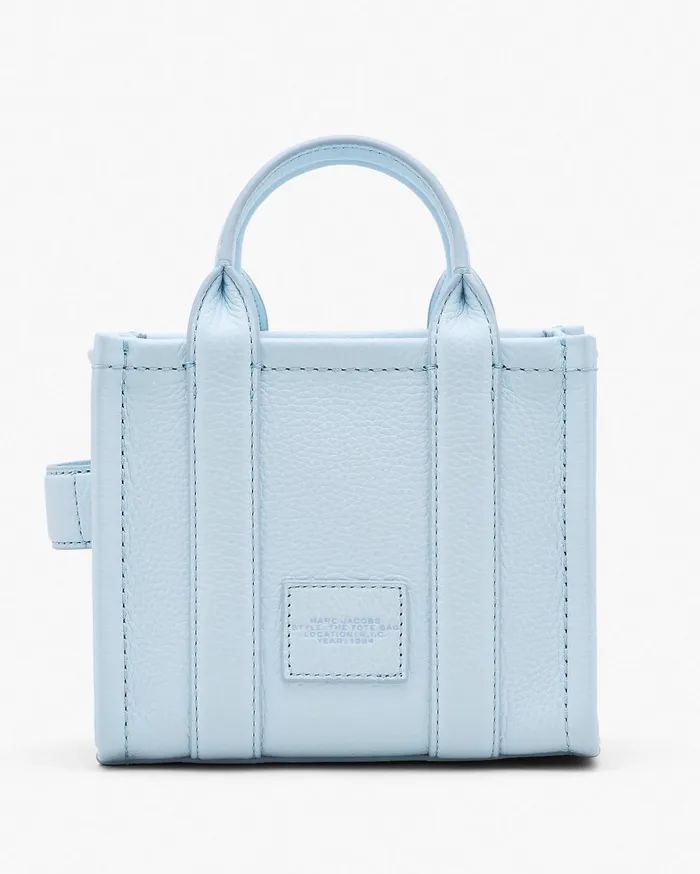 Marc Jacobs Mini Bags Women The Leather Crossbody Tote Bag Cloud Blue