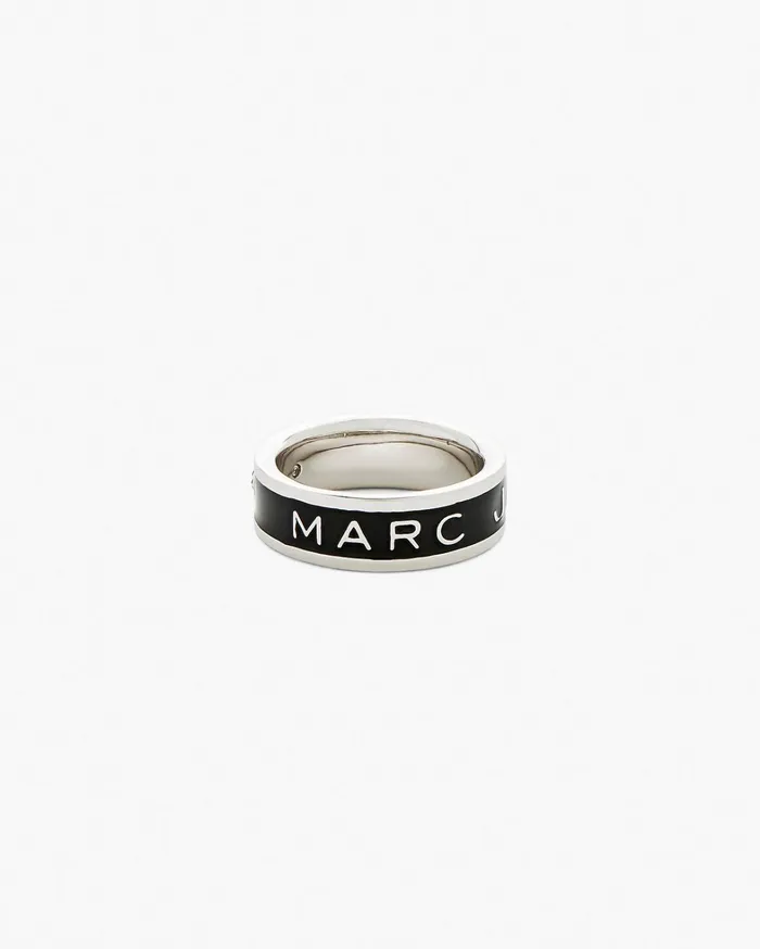 Marc Jacobs Rings Women Enamel Ring Silverblack