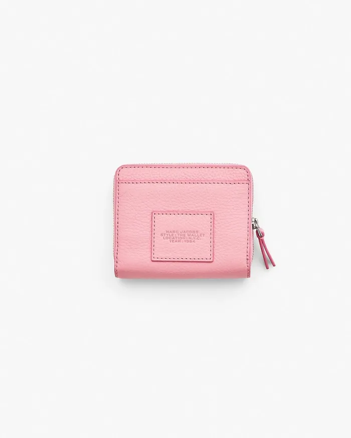 Marc Jacobs Small Wallets Women The Leather Mini Compact Wallet Ribbon Pink