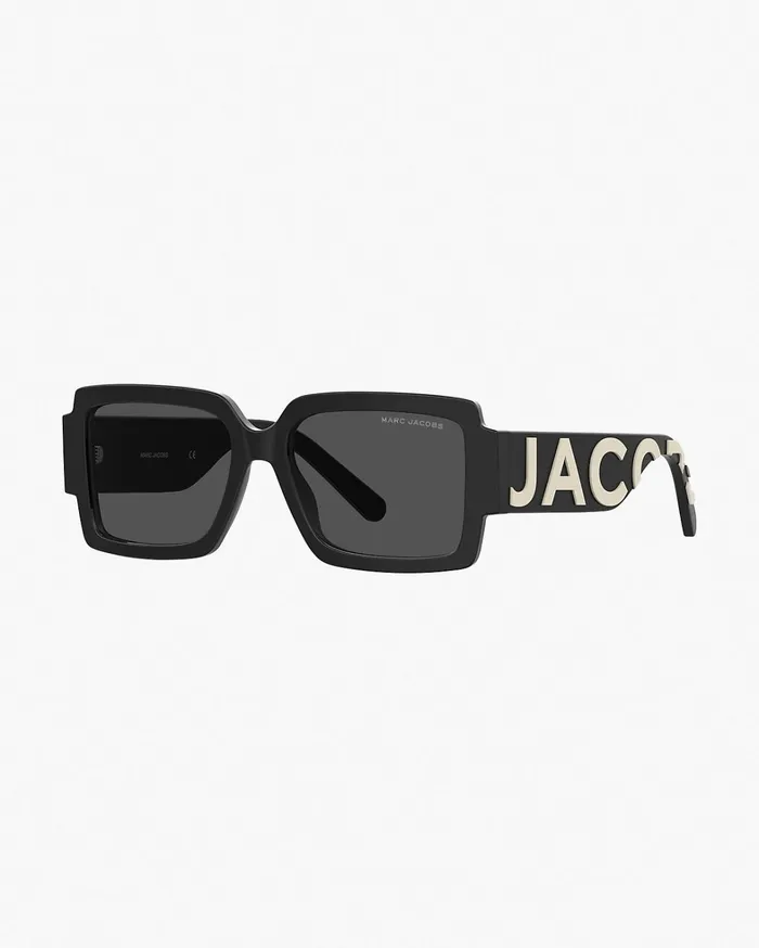 Marc Jacobs Sunglasses Women The Bold Logo Square Sunglasses Blackwhite