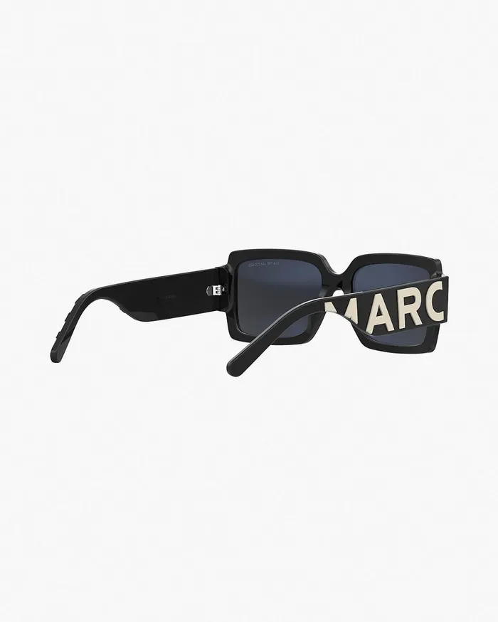 Marc Jacobs Sunglasses Women The Bold Logo Square Sunglasses Blackwhite