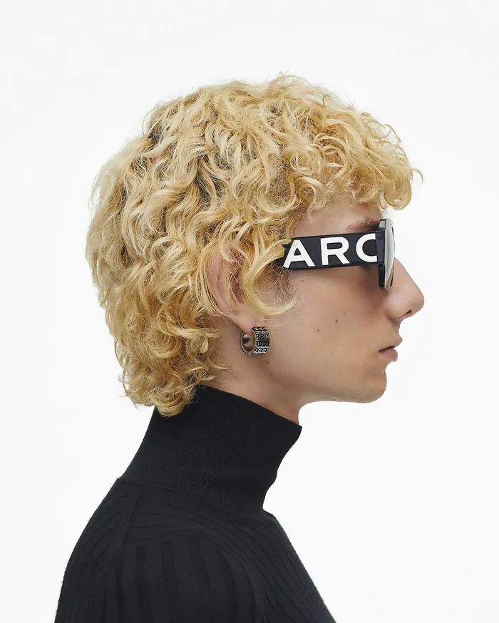 Marc Jacobs Sunglasses Women The Bold Logo Square Sunglasses Blackwhite