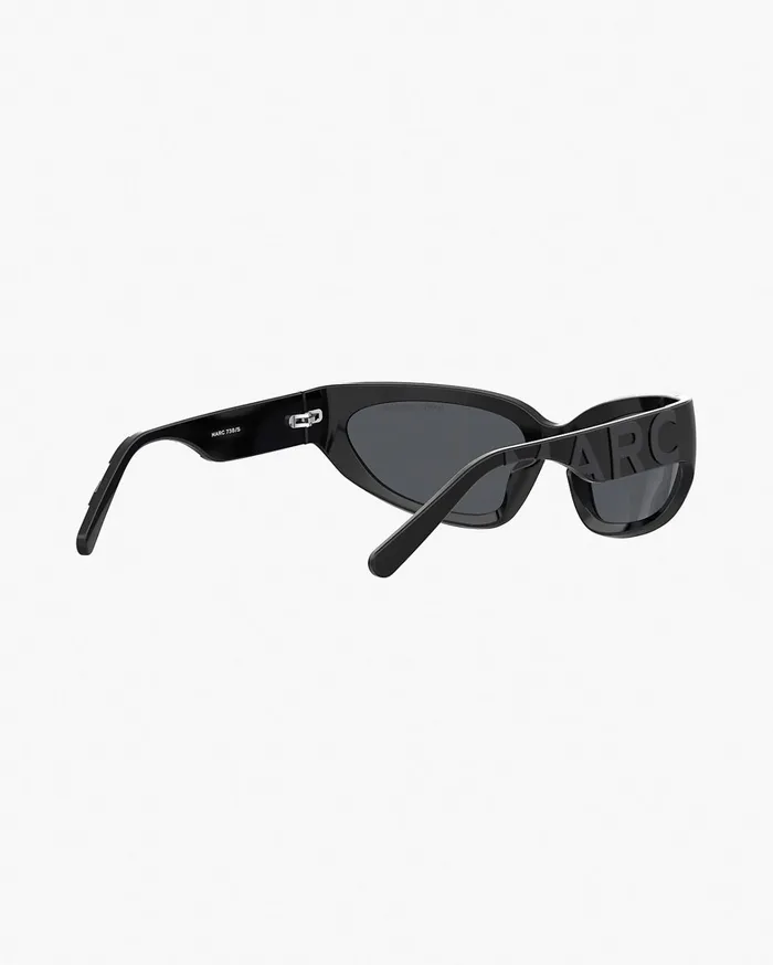 Marc Jacobs Sunglasses Women The Bold Logo Wrapped Mirrored Sunglasses Black