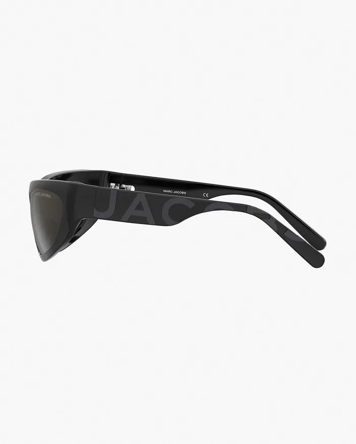 Marc Jacobs Sunglasses Women The Bold Logo Wrapped Mirrored Sunglasses Black