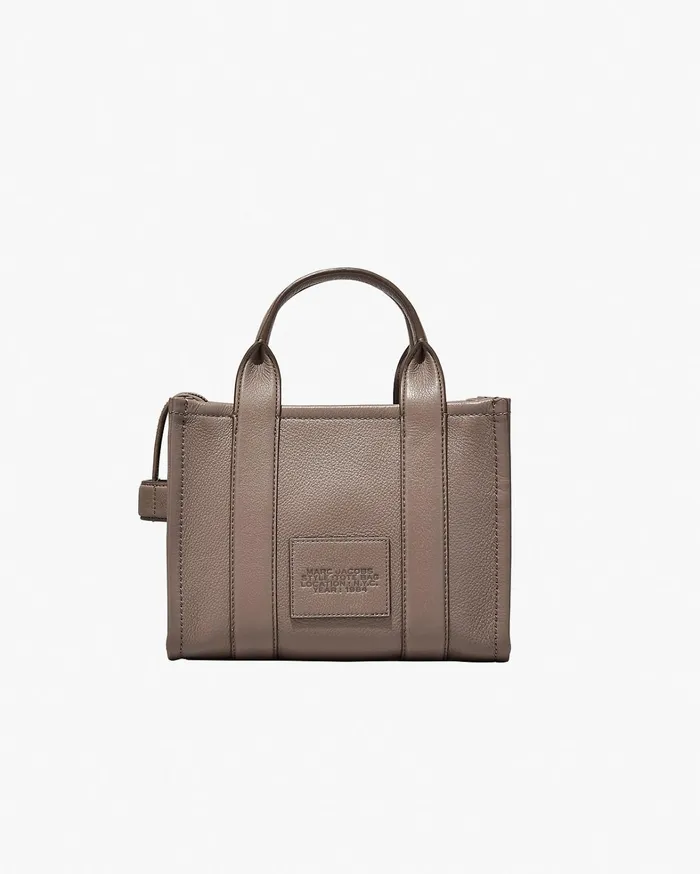 Marc Jacobs The Tote Bag Women The Leather Small Tote Bag Cement