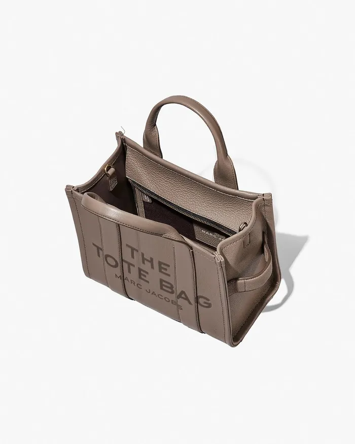 Marc Jacobs The Tote Bag Women The Leather Small Tote Bag Cement