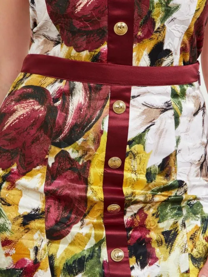 Marciano Autumn Garden Brocade Pencil Skirt Autumn Garden Print Women Bottoms Marciano Autumn Garden Brocade Pencil Skirt Autumn Garden Print Women Bottoms