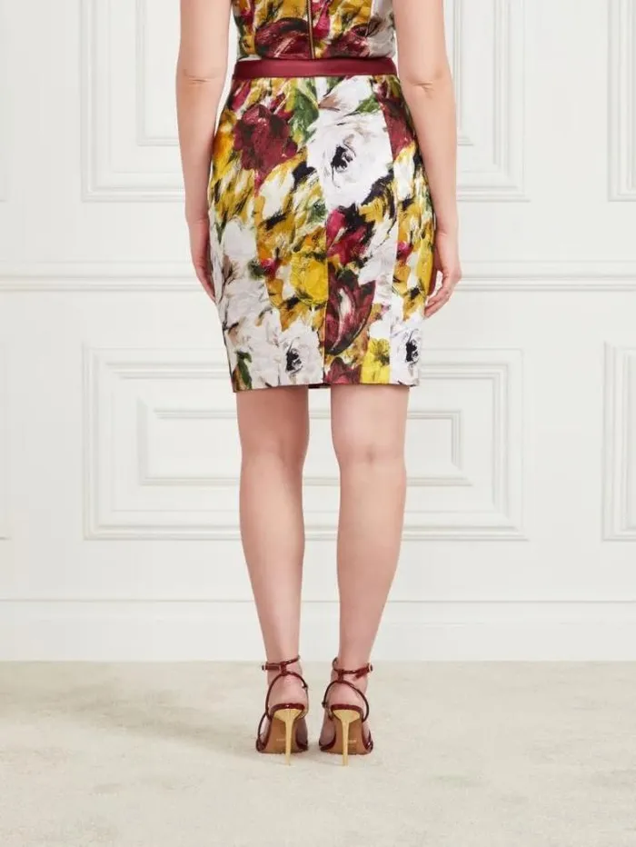 Marciano Autumn Garden Brocade Pencil Skirt Autumn Garden Print Women Bottoms Marciano Autumn Garden Brocade Pencil Skirt Autumn Garden Print Women Bottoms
