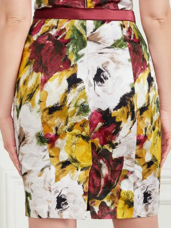 Marciano Autumn Garden Brocade Pencil Skirt Autumn Garden Print Women Bottoms Marciano Autumn Garden Brocade Pencil Skirt Autumn Garden Print Women Bottoms