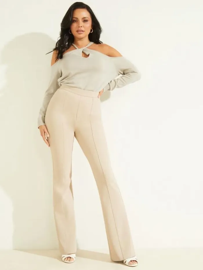 Marciano Chloe Flared Pant Pasadena Stone Women Bottoms Marciano Chloe Flared Pant Pasadena Stone Women Bottoms