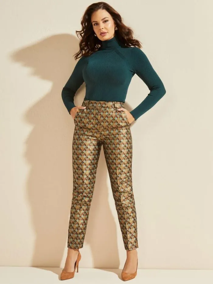 Marciano Geometric Logo Pant Geometric Logo Combo Azur Women Bottoms Marciano Geometric Logo Pant Geometric Logo Combo Azur Women Bottoms