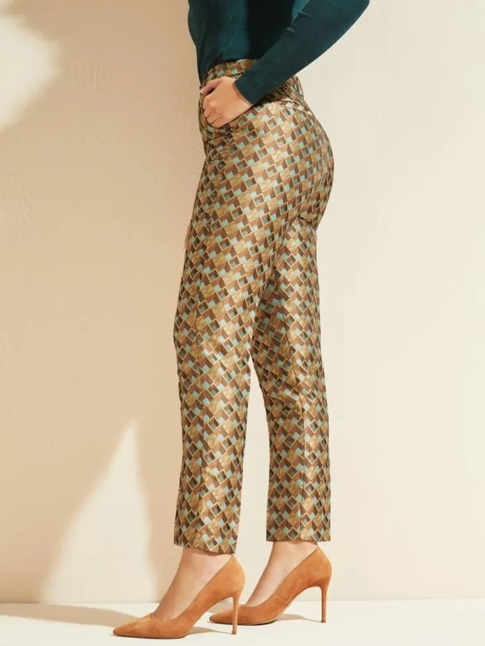 Marciano Geometric Logo Pant Geometric Logo Combo Azur Women Bottoms Marciano Geometric Logo Pant Geometric Logo Combo Azur Women Bottoms