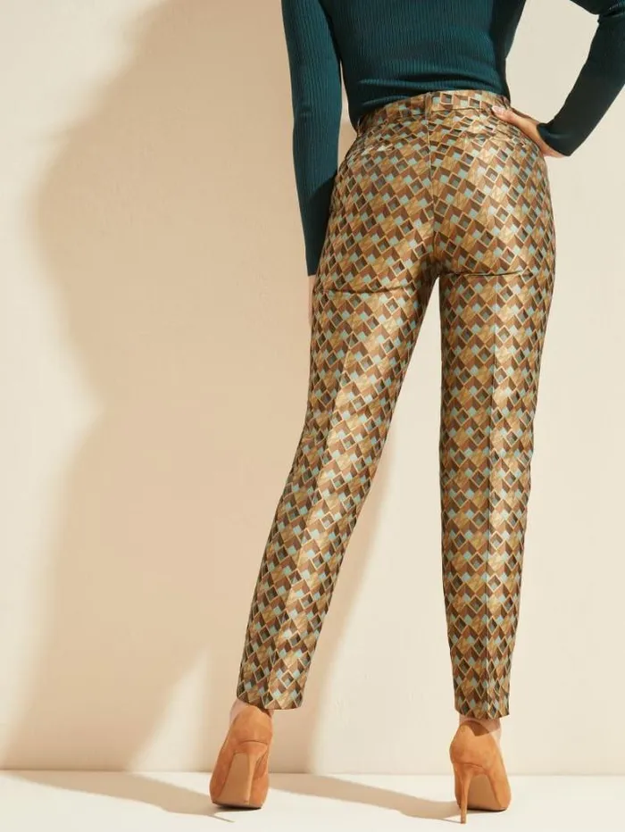 Marciano Geometric Logo Pant Geometric Logo Combo Azur Women Bottoms Marciano Geometric Logo Pant Geometric Logo Combo Azur Women Bottoms