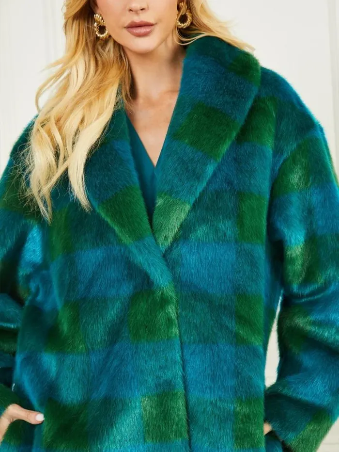 Marciano Rochelle Coat Green And Bermuda Blue Bi Women Jackets Marciano Rochelle Coat Green And Bermuda Blue Bi Women Jackets