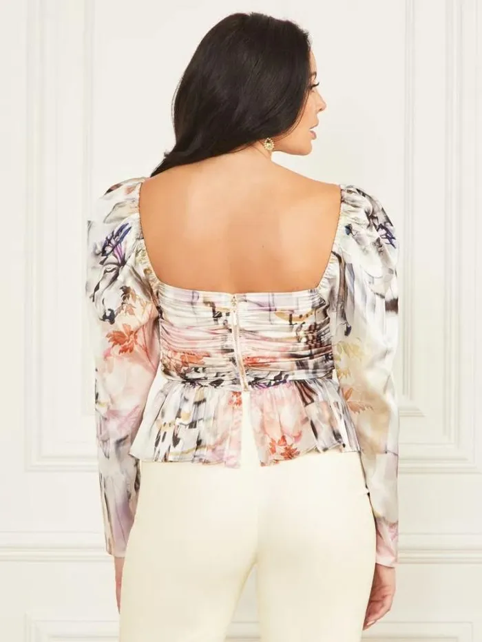Marciano Speakeasy Top Spring Breeze Print Women Tops And Sweaters Marciano Speakeasy Top Spring Breeze Print Women Tops And Sweaters