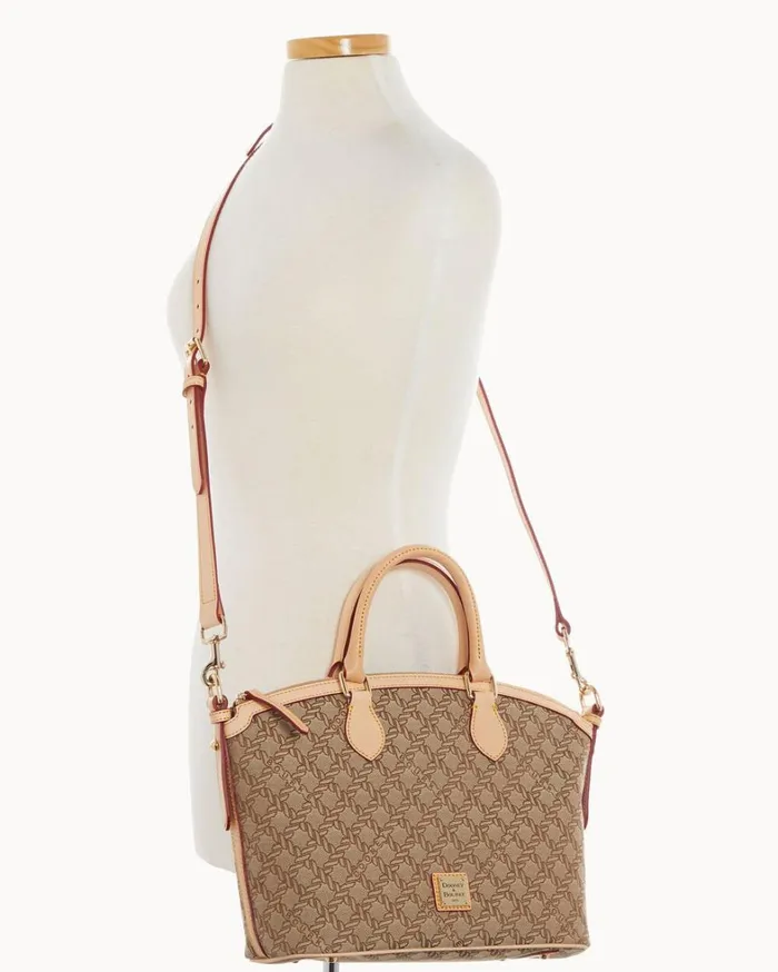 Maritime Domed Satchel Brown Women Dooney and Bourke Satchels Maritime Domed Satchel Brown Women Dooney and Bourke Satchels