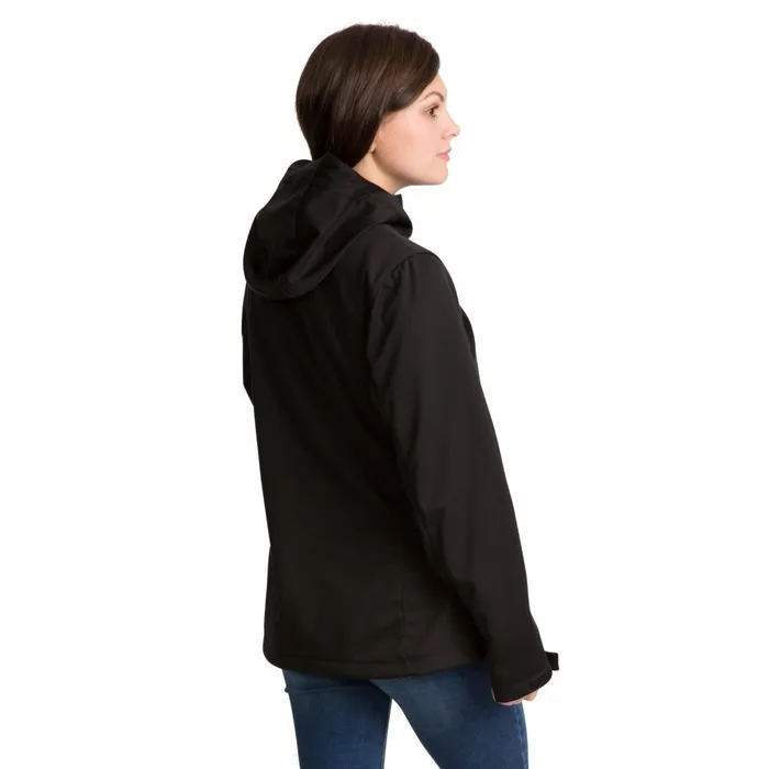 Marsa Breathable Hooded Softshell Jacket Black Women Trespass Softshell Jackets Marsa Breathable Hooded Softshell Jacket Black Women Trespass Softshell Jackets