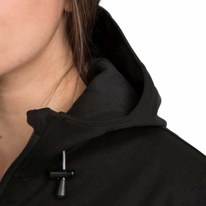Marsa Breathable Hooded Softshell Jacket Black Women Trespass Softshell Jackets Marsa Breathable Hooded Softshell Jacket Black Women Trespass Softshell Jackets