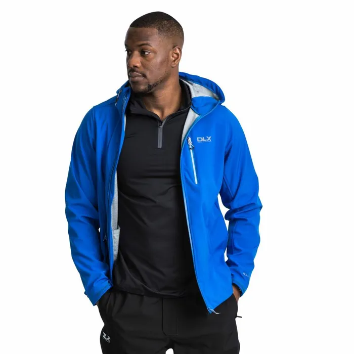 Marten DLX Softshell Jacket Blue Men Trespass Waterproof Jackets