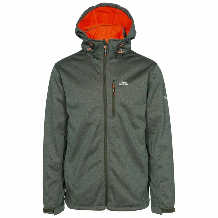 Maynard Breathable Windproof Softshell Jacket Olive Marl Men Trespass Softshell Jackets Maynard Breathable Windproof Softshell Jacket Olive Marl Men Trespass Softshell Jackets