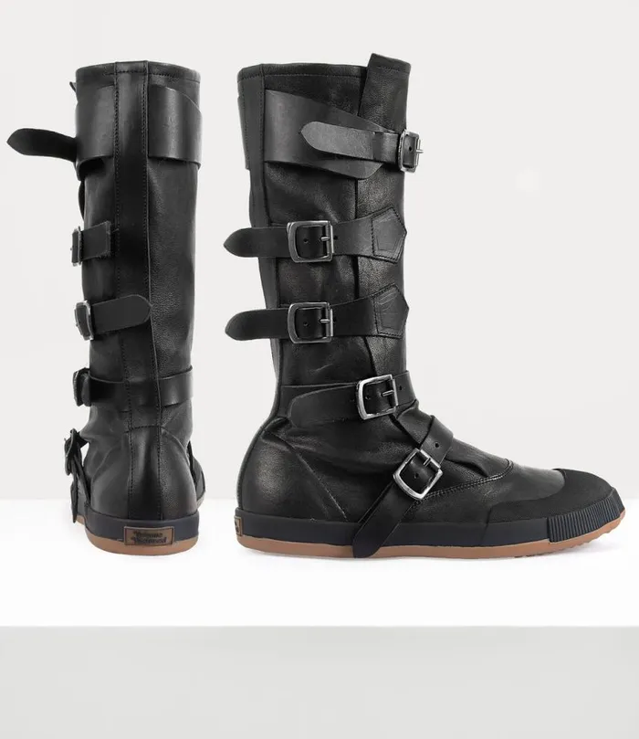 Men Animal Pirate Boot Black Vivienne Westwood Boots Men Animal Pirate Boot Black Vivienne Westwood Boots