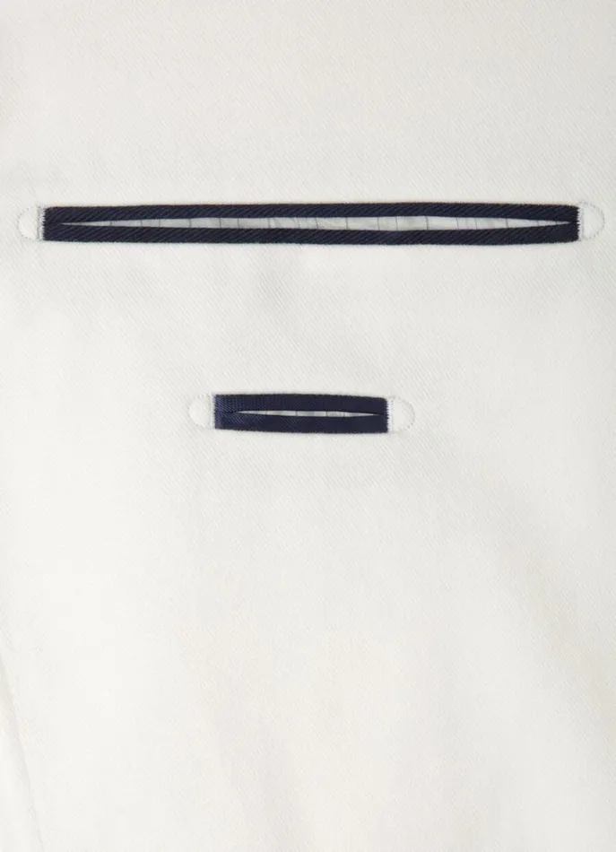Men Blazers Hackett London Cotton Blazer Ivory White