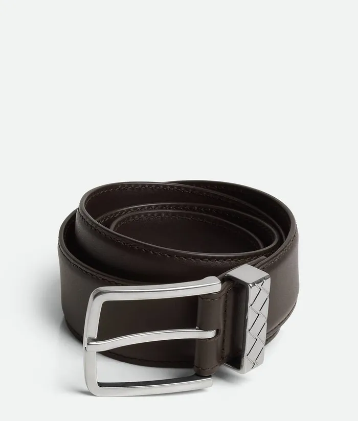Men Bottega Veneta Belts Intreccio Loop Belt Fondant