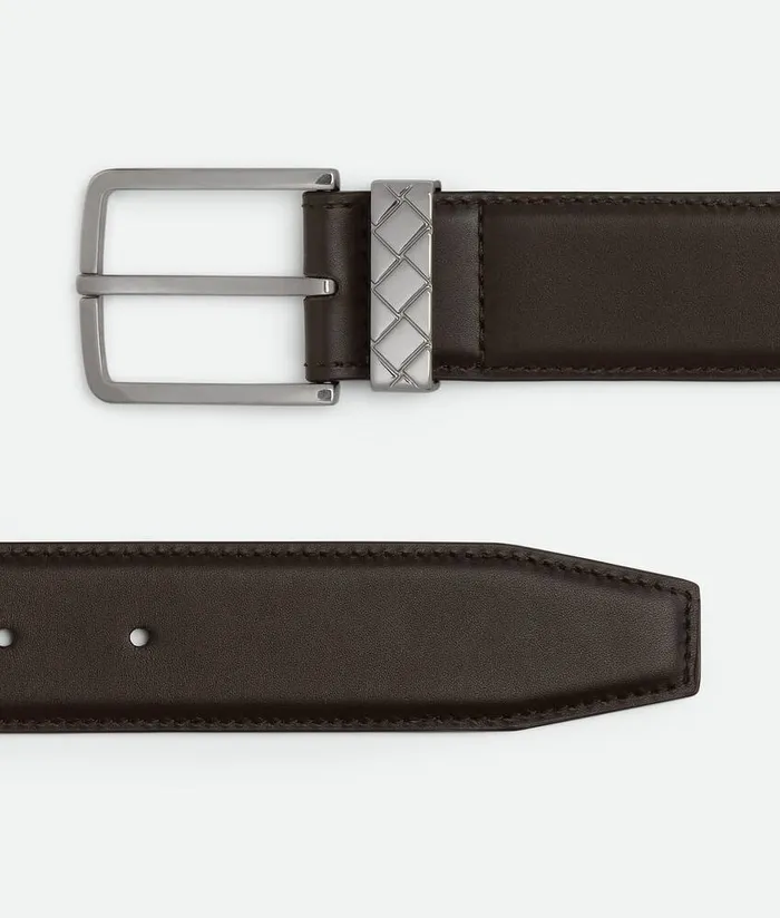 Men Bottega Veneta Belts Intreccio Loop Belt Fondant
