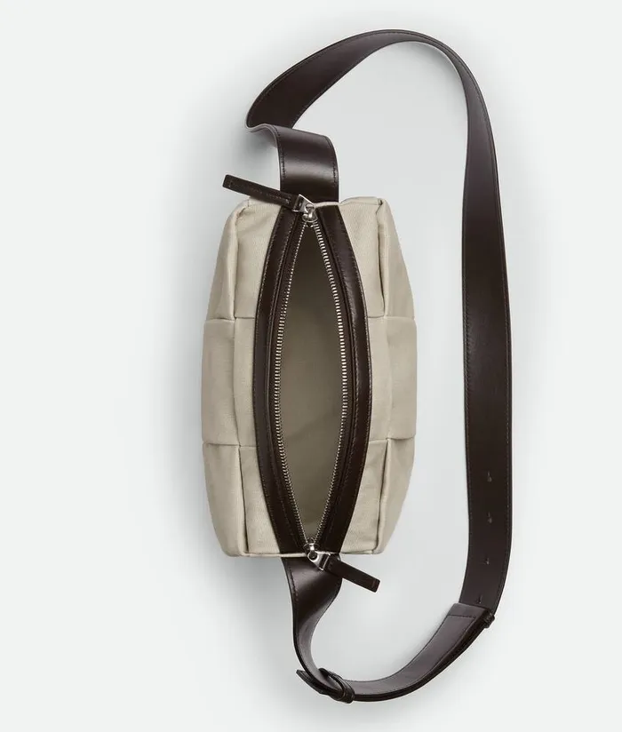 Men Bottega Veneta Crossbody Medium Arco Camera Bag Greigefondant