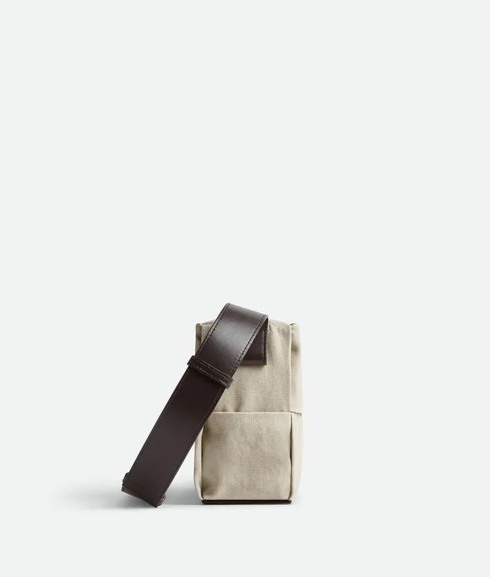 Men Bottega Veneta Crossbody Medium Arco Camera Bag Greigefondant