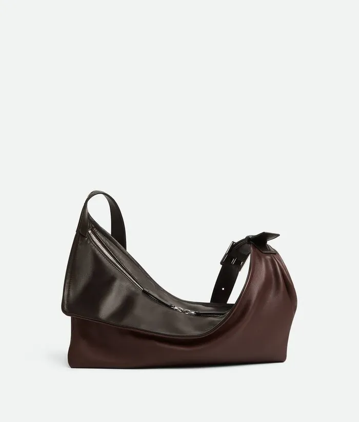Men Bottega Veneta Crossbody Small Zigzag Bitter Chocolatefondant