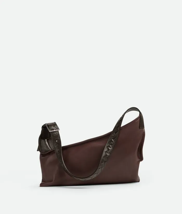 Men Bottega Veneta Crossbody Small Zigzag Bitter Chocolatefondant