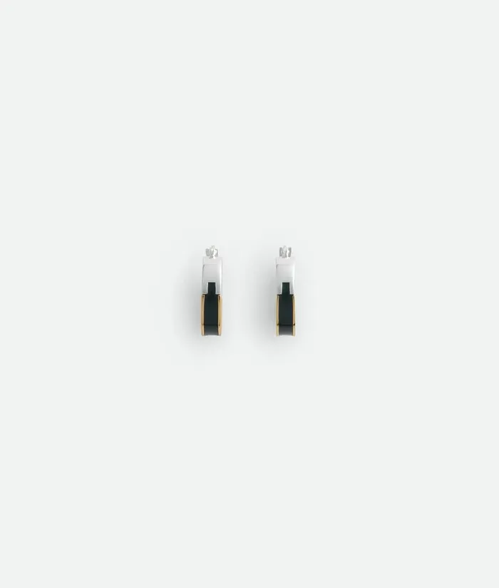 Men Bottega Veneta Earrings Joint Earrings Dark Green