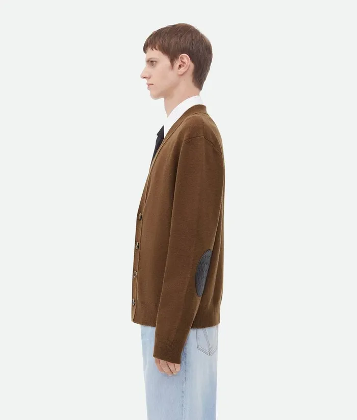 Men Bottega Veneta Knitwear Cashmere Cardigan Cedar