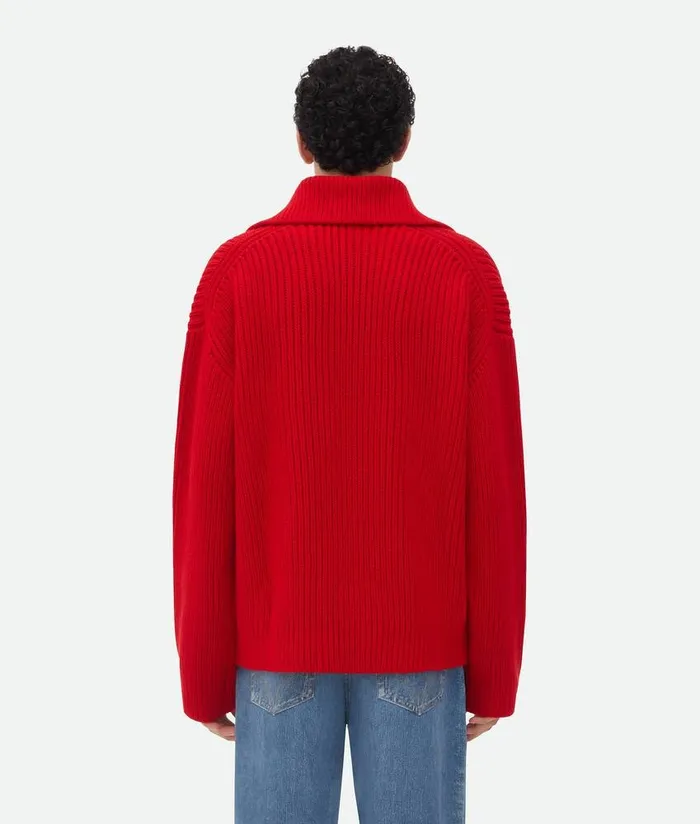 Men Bottega Veneta Knitwear Wool And Cashmere Polo Vernis