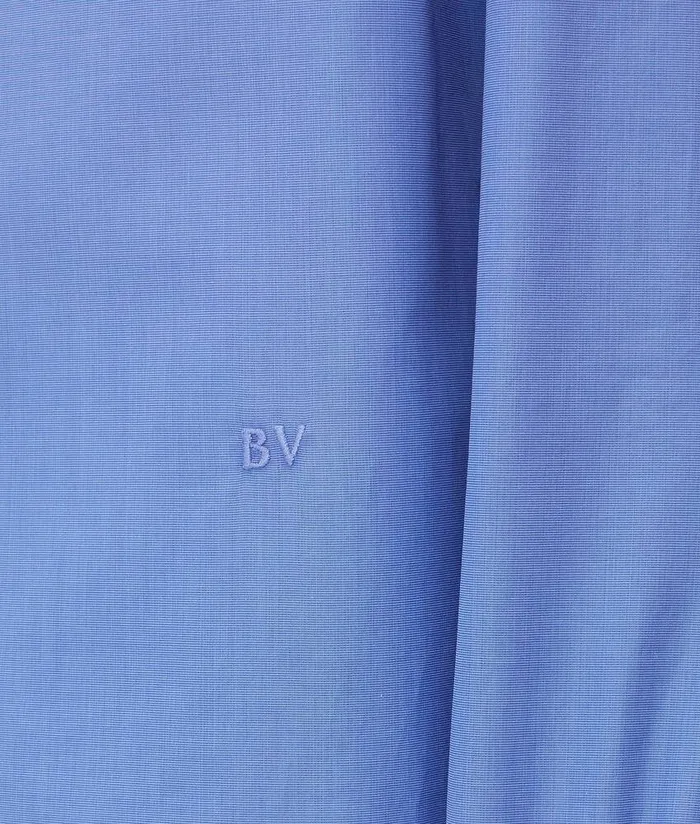 Men Bottega Veneta Shirts Compact Chambray Shirt Sky Blue
