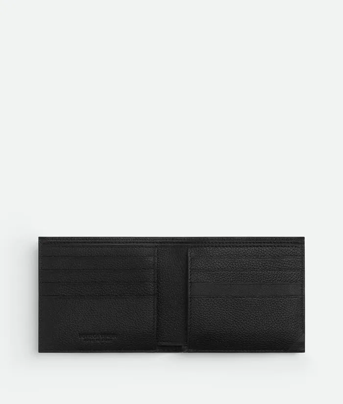 Men Bottega Veneta Small Wallets Tre BiFold Wallet Black