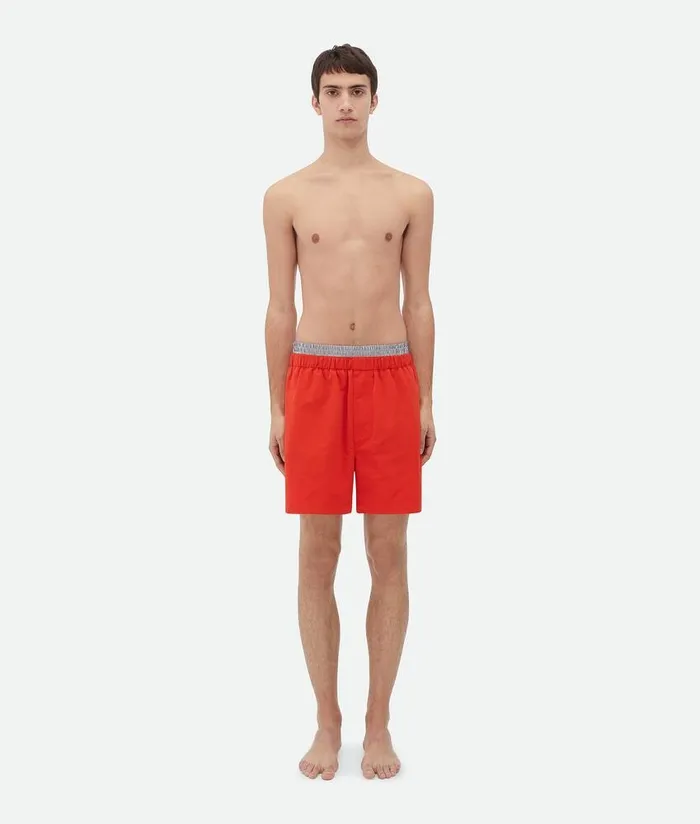 Men Bottega Veneta Swimwear Nylon Swim Shorts Tulip