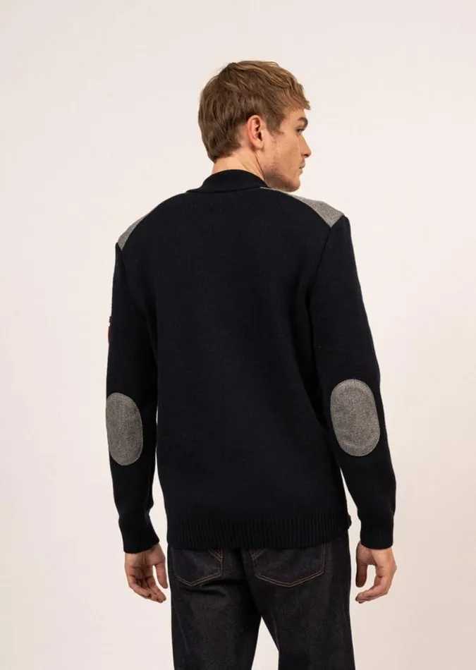 Men Breton Sweaters Saint James SERAC ARPIN Navy