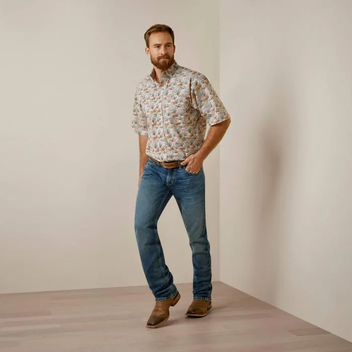 Men Button Down Shirts Ariat Amir Classic Fit Shirt White Men Button Down Shirts Ariat Amir Classic Fit Shirt White