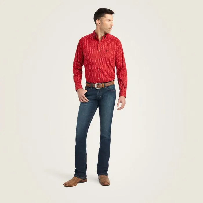 Men Button Down Shirts Ariat Korbin Stretch Classic Fit Shirt Samba Men Button Down Shirts Ariat Korbin Stretch Classic Fit Shirt Samba