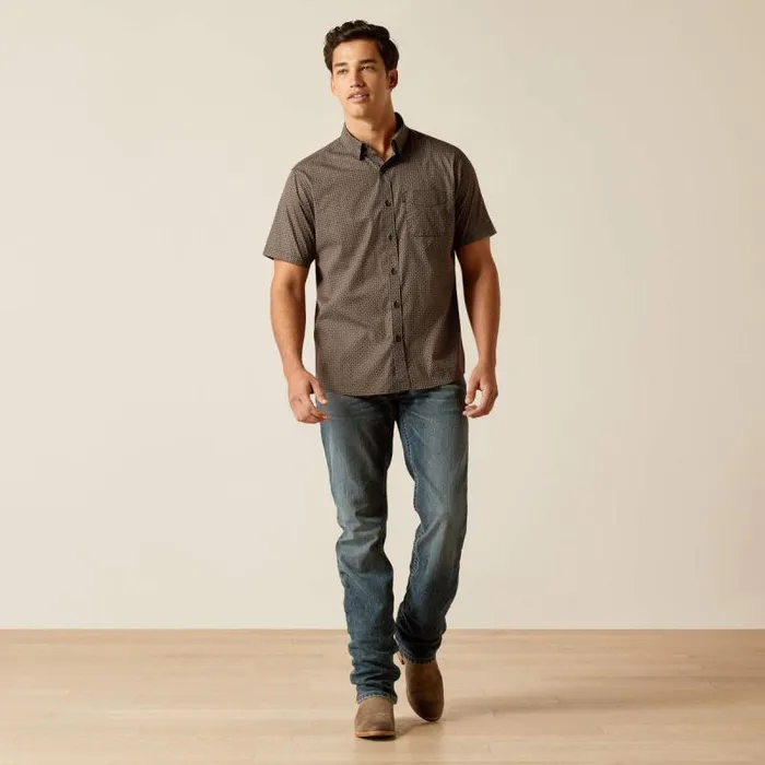 Men Button Down Shirts Ariat Milo Stretch Modern Fit Shirt Black Men Button Down Shirts Ariat Milo Stretch Modern Fit Shirt Black