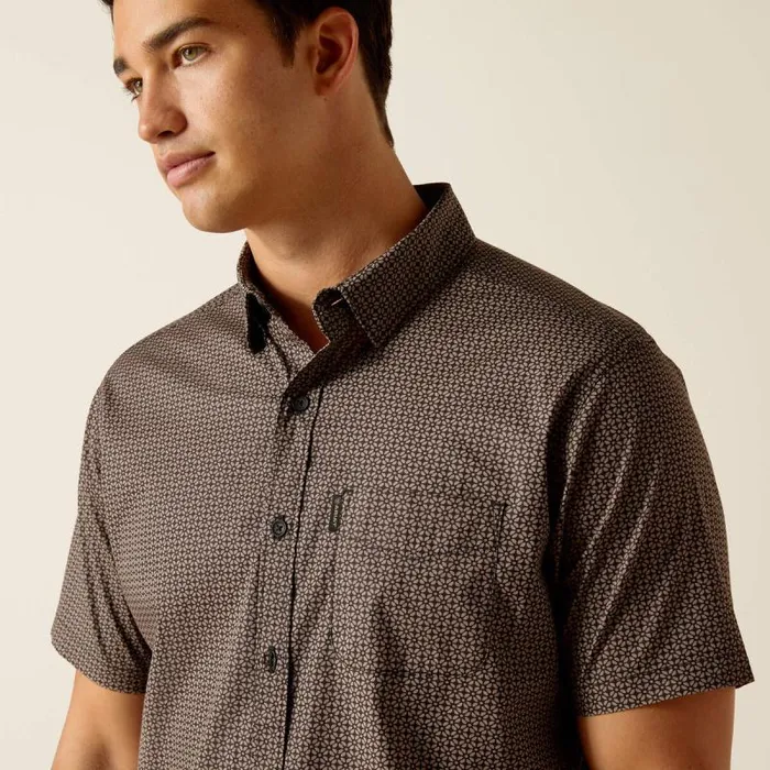 Men Button Down Shirts Ariat Milo Stretch Modern Fit Shirt Black Men Button Down Shirts Ariat Milo Stretch Modern Fit Shirt Black