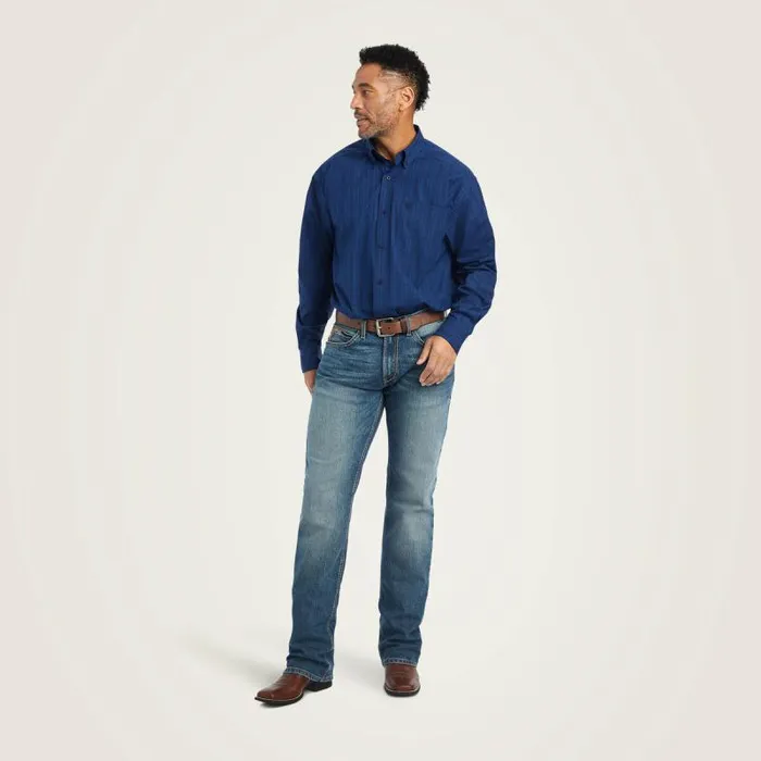 Men Button Down Shirts Ariat Pro Series Gidion Classic Fit Shirt Peacoat Men Button Down Shirts Ariat Pro Series Gidion Classic Fit Shirt Peacoat