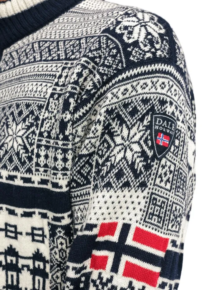 Men Dale Of Norway Halfzip History Sweater 8211 Norwegian Wool