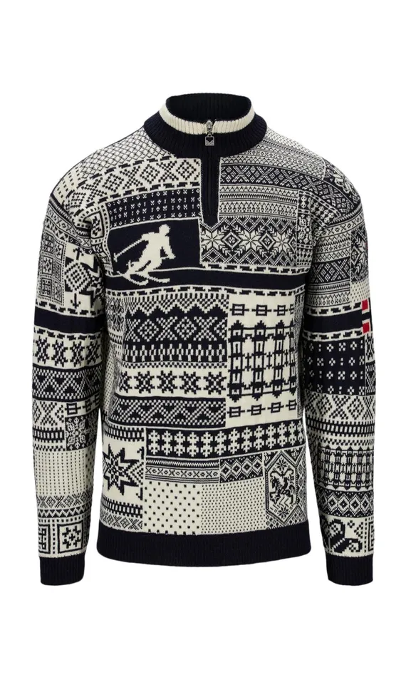 Men Dale Of Norway Halfzip History Sweater 8211 Norwegian Wool