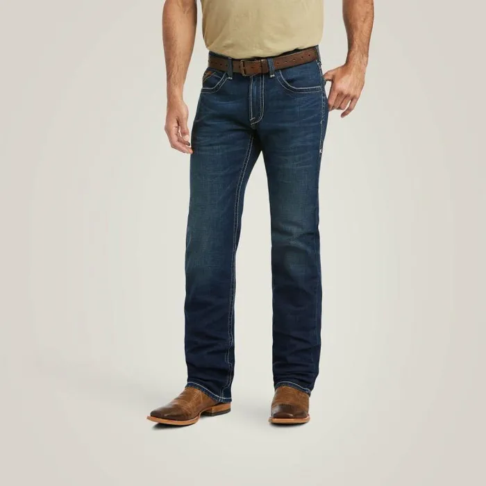 Men Denim Ariat M5 Straight Stretch Remming Stackable Straight Leg Jean Ford