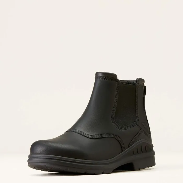 Men English Riding Boots Ariat Barnyard Twin Gore II Waterproof Boot Black