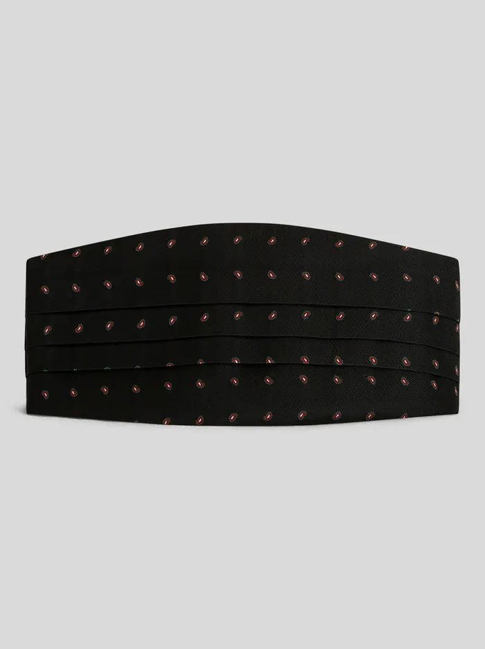 Men Etro Other Accessories Silk Cummerbund Black
