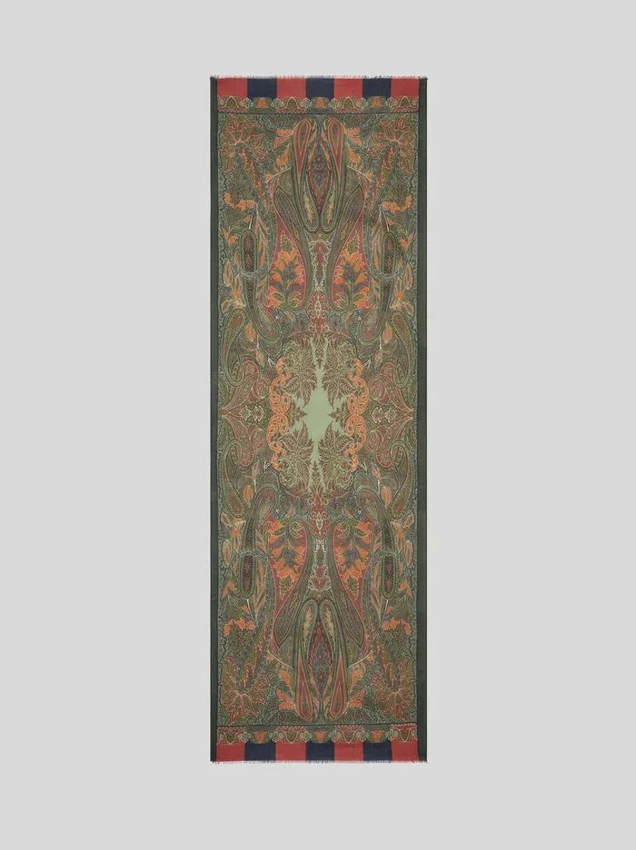 Men Etro Scarves Paisley Scarf Multicolour Men Etro Scarves Paisley Scarf Multicolour